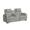 Blitz Motion Loveseat with Console, and LED
