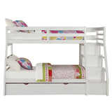 Bunk Bed (T/F) w/Trundle (Full) & Storage