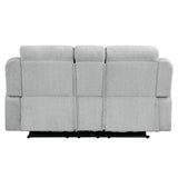 Motion Loveseat w/Console & Storage Arm