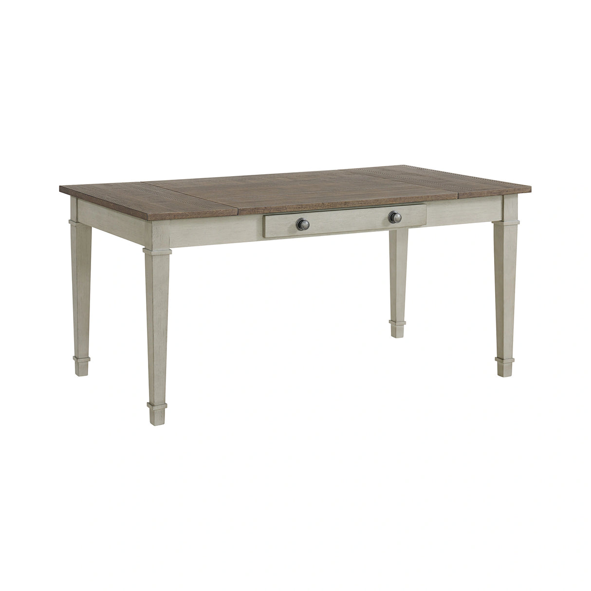 Farmington Rectangular Dining Table in Medium Brown and Washed Stone