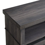 Macau Console with 23"" Fireplace Insert in Grey