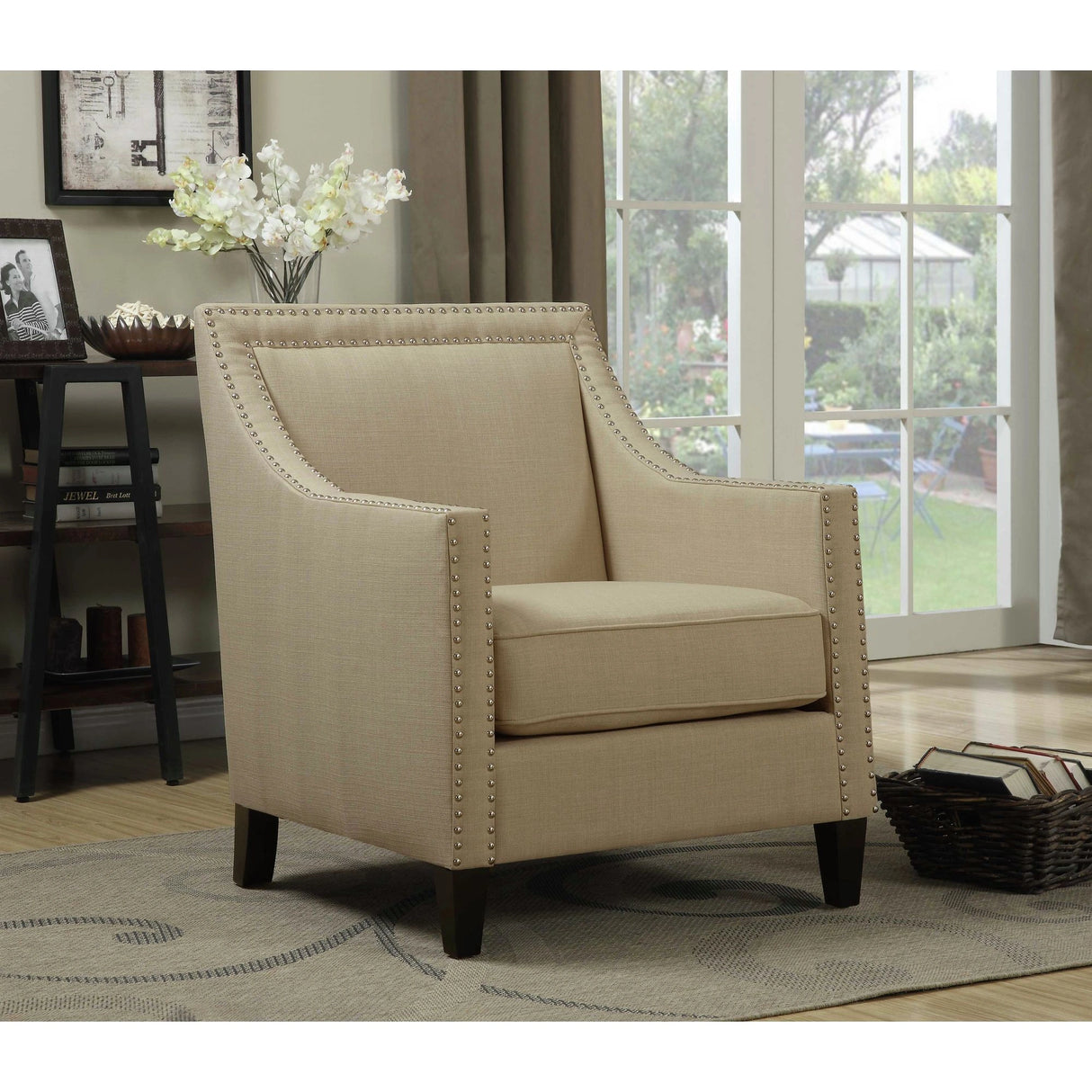 Erica 497 Chair W/Chrome Nails Heirloom Natural (ISTA 3)