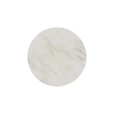 Sylvie Occasional Table Set with White Faux Marble Top and Base