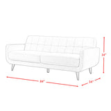 Hadley 4480 Sofa Heirloom Teal w/No Pillow