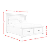 Slater Platform Storage Bedroom Set Black