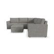 Flex 5-Seat Sectional with Narrow Arm and Storage Ottoman - 5000003374