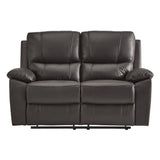 9368BRW-2 - Double Reclining Love Seat