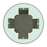 Dapper Grey Round Dining Table