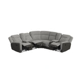 Hornet 3PC Sectional Set with Console and 2 Recliners