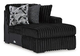 Midnight-Madness Sectional with Chaise
