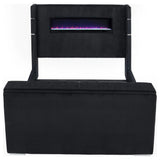 Tisdall Wingback TV Bed with Flame Visualizer