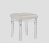 Twenty Nine Dressing Set w/LED & USB Plug in White with Stool