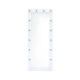 Lindy Floor Mirror with Lights in White