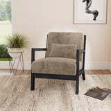 Marina Chair with Kidney Pillow and Brushed Espresso Finish