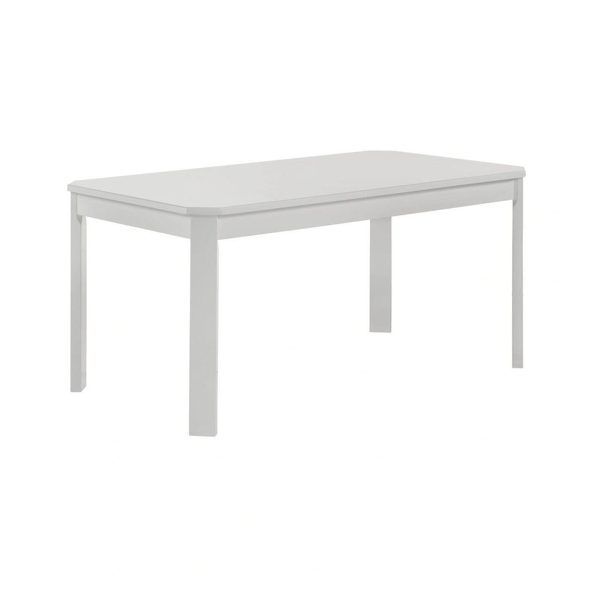 Travis Youth 5PC Dining Set with Table and 4 Chairs in White