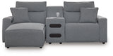 Modmax II Power Reclining Sectional with Chaise and Audio Console