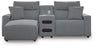 Modmax II Power Reclining Sectional with Chaise and Audio Console