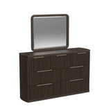 Sylvie UPH Bedroom Set with White Fabric