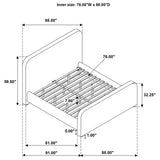 Wren Panel Platform Bed