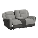 Hornet Motion Glider Loveseat with Console
