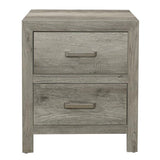Mandan 2 Drawer Nightstand in Weathered Gray 1910GY-4
