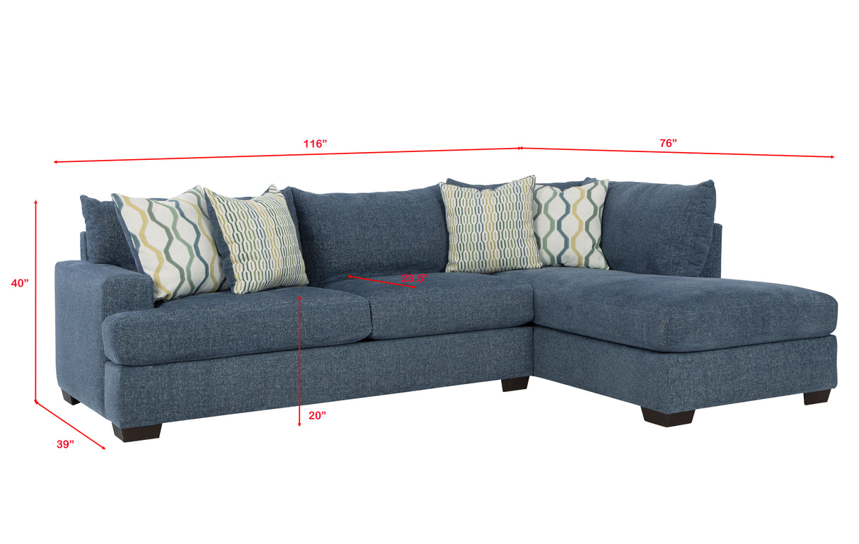 3140 Tampa Indigo Sectional