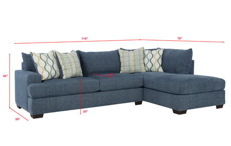 3140 Tampa Indigo Sectional