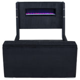 Tisdall Wingback TV Bed with Flame Visualizer
