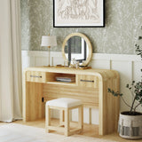 Ridgemont Dressing Table and Mirror in Natural