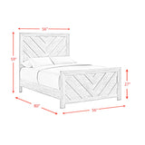 Ellen Panel Bedroom Set in White
