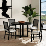 Bahama Breeze 47.5"" Round Dining Table in Black