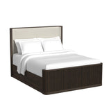 Sylvie UPH Bedroom Set with White Fabric