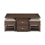 3500-30 - Cocktail Table with two Benches