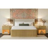 Sylvie UPH Bedroom Set with 2 Nightstands