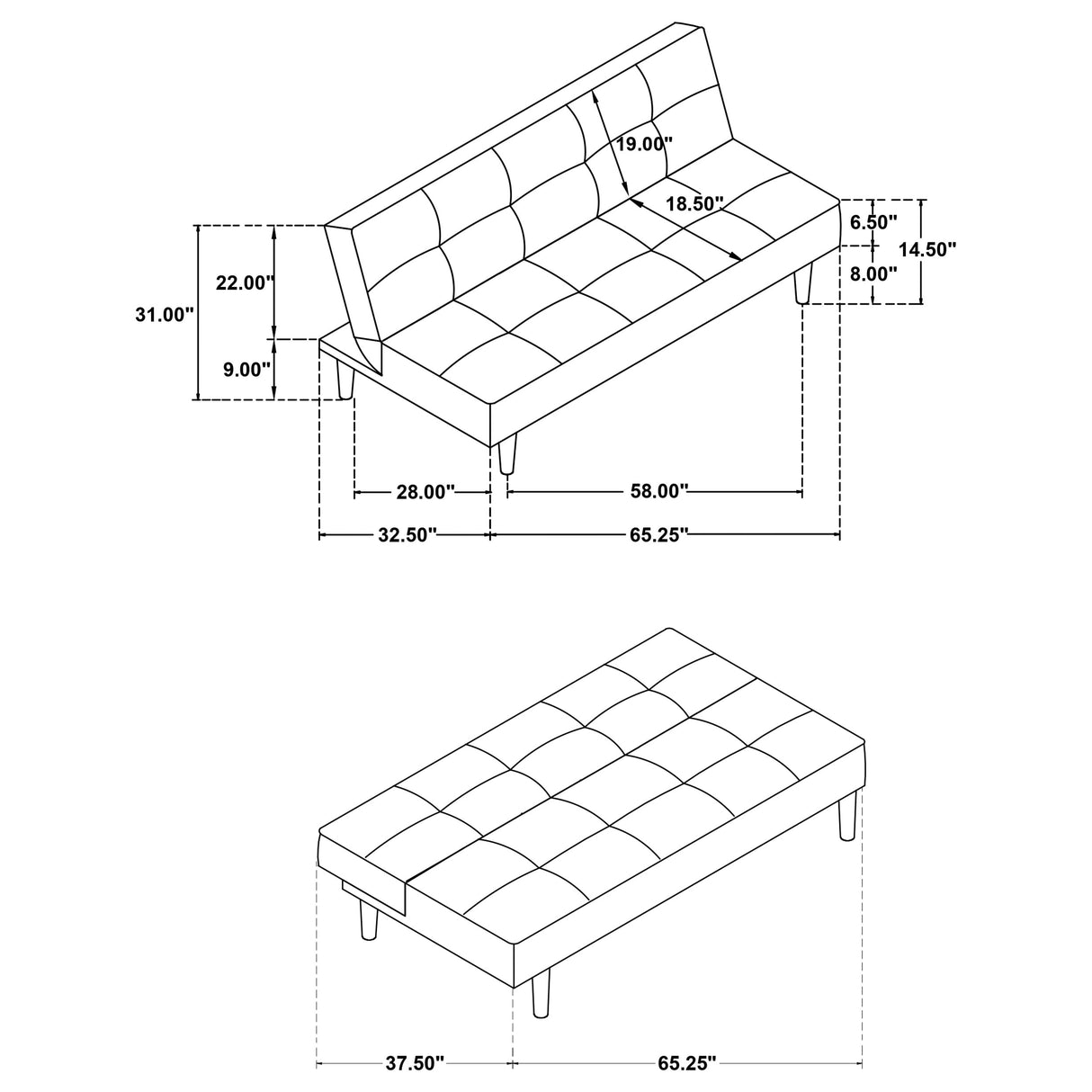 Stanford Convertible Sofa Bed