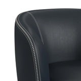 Vito Swivel Chair in Pebble Navy