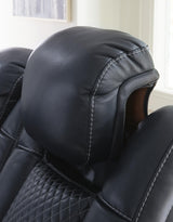 Fyne-Dyme Power Reclining Loveseat with Console
