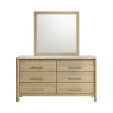 Jonas Dresser and Mirror Set in Natural