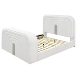 EK Bed w/LED, TV Cabinet, Fireplace & Bluetooth