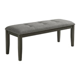 Everdeen Dining Set in Charcoal-Table & Four Chairs