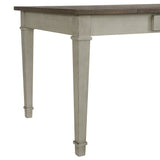 Farmington Standard Height Dining Set in Medium Brown and Washed Stone-Rectangular Table and Four Chairs