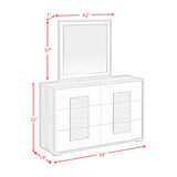 San Matteo Dresser and Mirror Set in Dual Tone