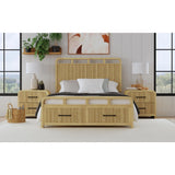 Ridgemont 2-Drawer Nightstand with USB in Natural