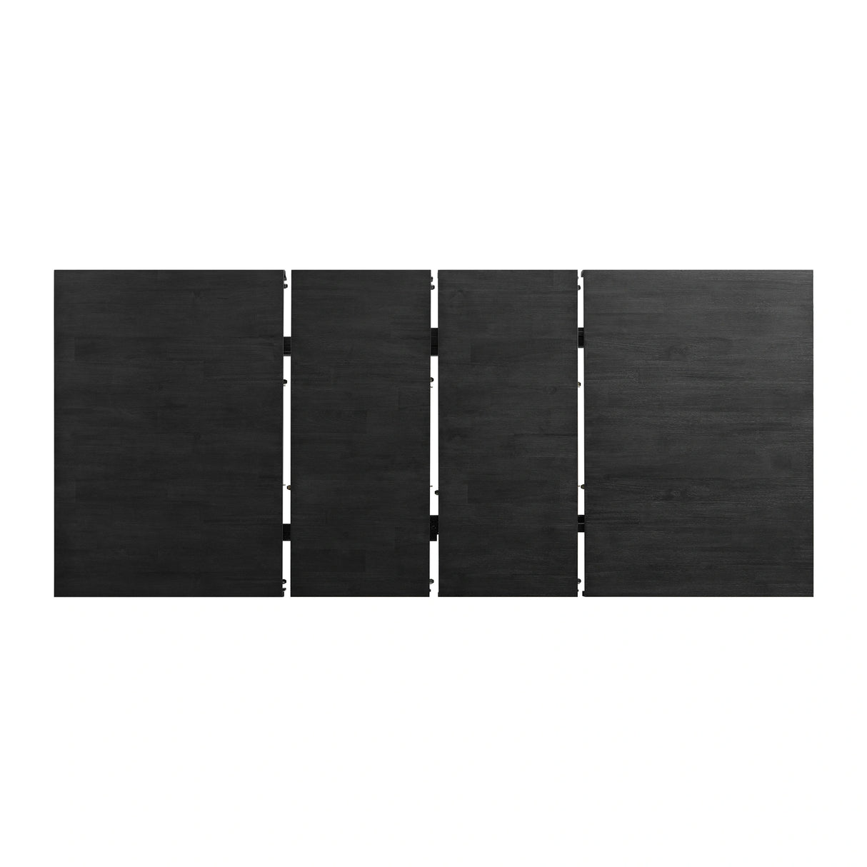 Grady 7PC Dining Set in Black-Table & Six Slat Back Chairs