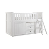 Galen-(5) Low Loft Bunk with Bookcase and Dresser image