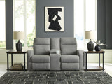 Gauntlet Reclining Loveseat with Console