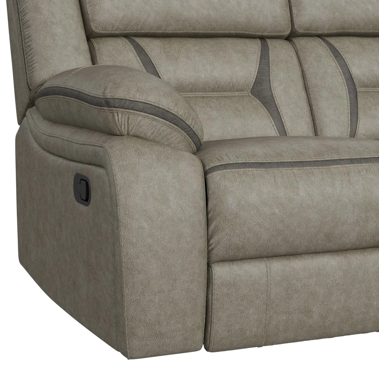 Engage 2PC Living Room Set in Corral Grey-Sofa & Loveseat