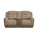 Hornet Motion Glider Loveseat with Console