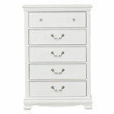 Lucida 5 Drawer Chest in White 2039W-9