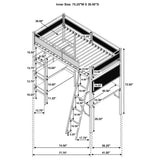 Campus Workstation Loft Bed